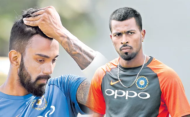 Hardik Pandya, KL Rahul suspended, to miss ODI series against Australia and New Zealand - Sakshi