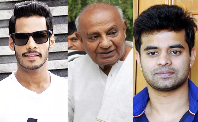 Deve Gowda Grandsons Likely To Contest In Lok Sabha Polls - Sakshi