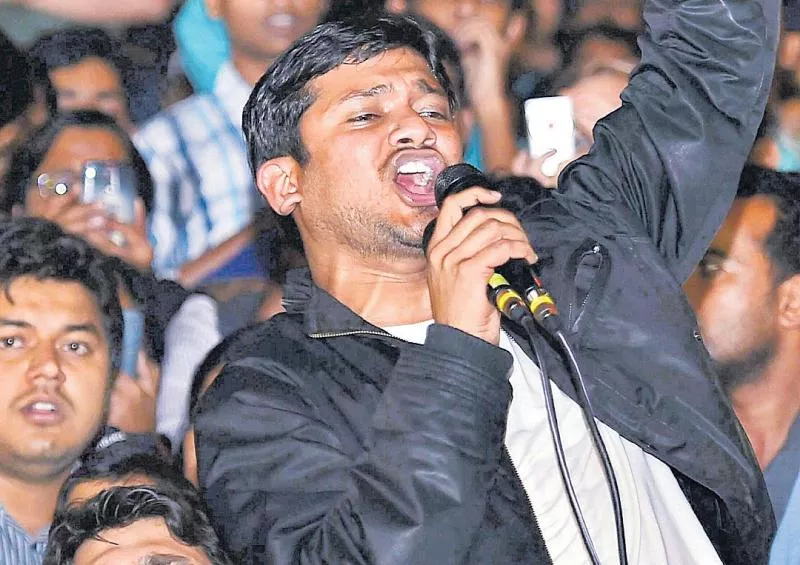 delhi police charge sheet against kanhaiya kumar - Sakshi