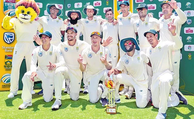 In the Third Test South Africa won by 107 runs - Sakshi