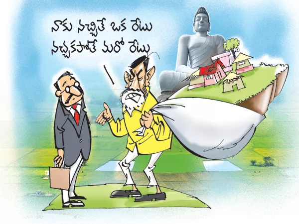 TDP Govt scam in the Allocation of Capital Amaravati land - Sakshi