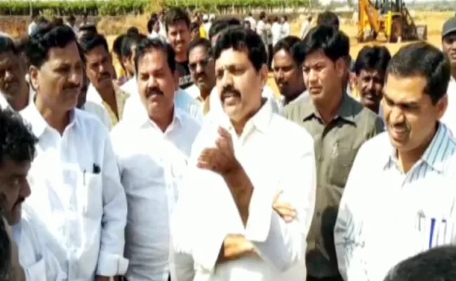 TDP MLA Suri Fires On A Woman At Dharmavaram - Sakshi