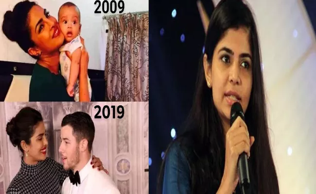 Chinmayi Sripada Fires On Memes On Priyanka And Nick Jonas - Sakshi