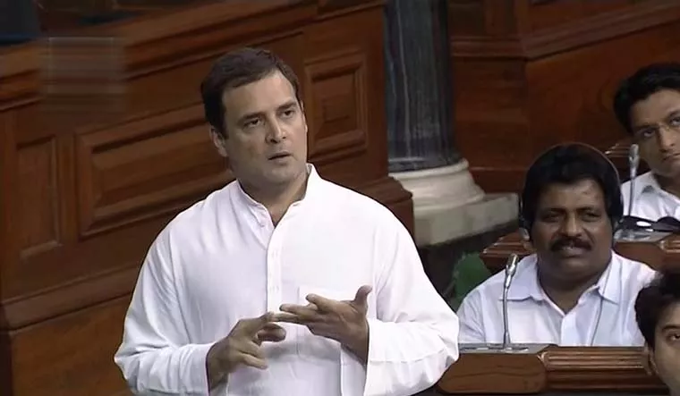 Rahul Gandhi Says Modi Has No Guts To Confront Parliament - Sakshi