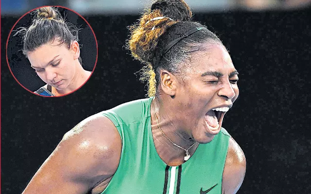 Williams defeats world No 1 Halep  - Sakshi