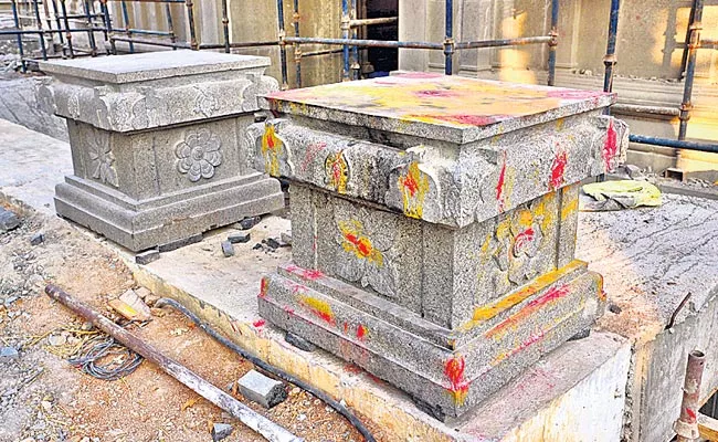 Sri Lakshmi Narasimha Swamy Temple   Reconstruction - Sakshi