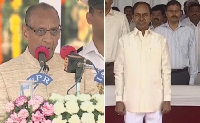 Due To WelFare Schemes, KCR Gets Huge Mandate, Says Governor - Sakshi