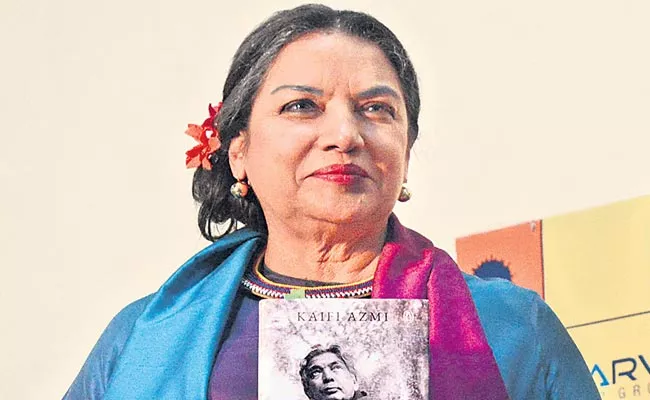 Celebrity Shabana Azmi popularly attracted - Sakshi