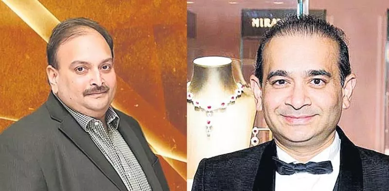 Long-range Air India plane to bring back Mehul Choksi, Nirav Modi - Sakshi