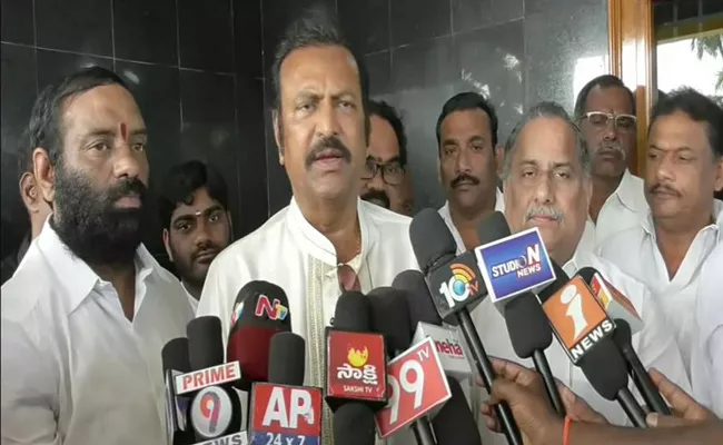 Mohan Babu Meets Mudragada Padmanabham - Sakshi