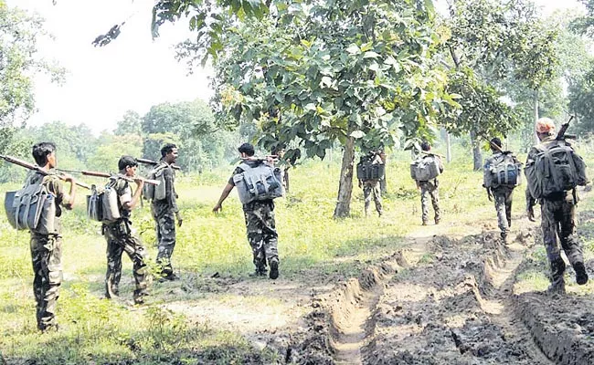 CRPF Special Party Cobra forces deployed in Forest - Sakshi