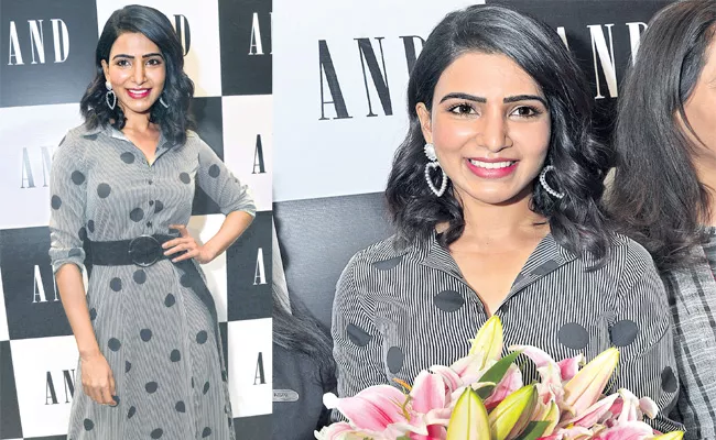 Samantha Promote Handloom Clothes Store in Hyderabad - Sakshi