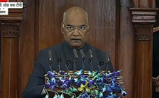 President Ram Nath Kovind Leaves To Parliament For Budget Session - Sakshi