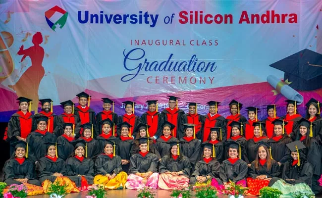 University of Siliconandhra Inaugural Class Graduation In California - Sakshi