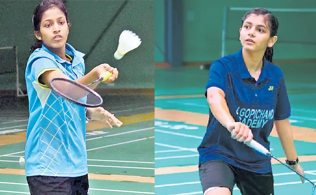 Gayatri and Samiya In Quarters of All India Ranking Badminton - Sakshi