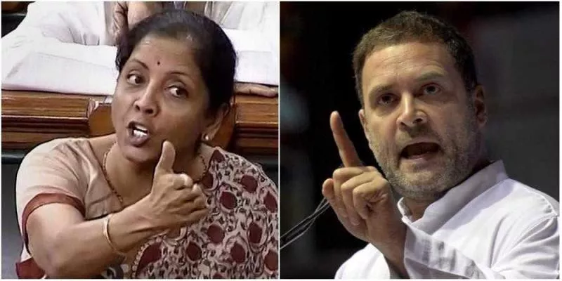 Rahul Gandhi challenges Nirmala Sitharaman to prove orders given to HAL or resign - Sakshi