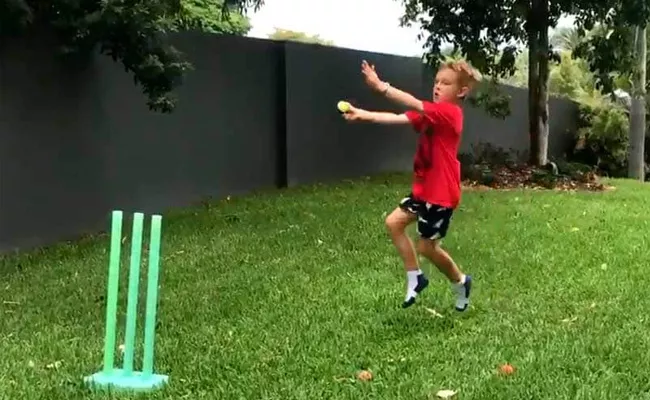 Australian Kid Imitates Jasprit Bumrah Bowling Action - Sakshi