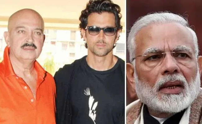 PM Modi Tweet To Hrithik Roshan About Rakesh Roshan Health - Sakshi