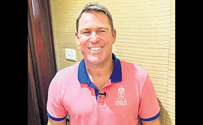 Shane Warne as Rajasthan Royals brand ambassador - Sakshi