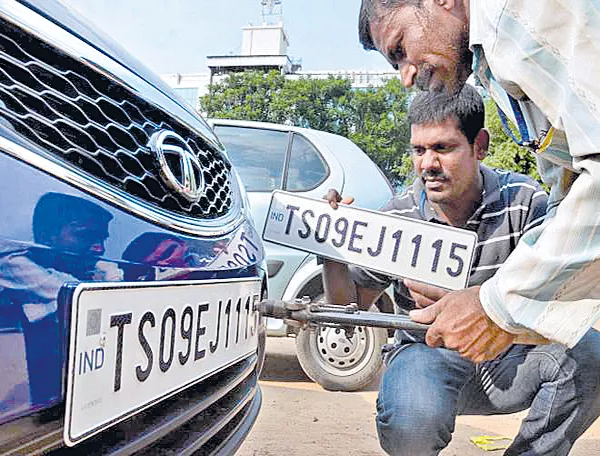 Number plate in the showroom from April 1 - Sakshi