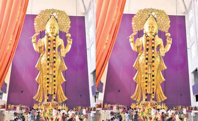 Vasavi Matha Statue Inaugurated At Penugonda In West Godavari - Sakshi