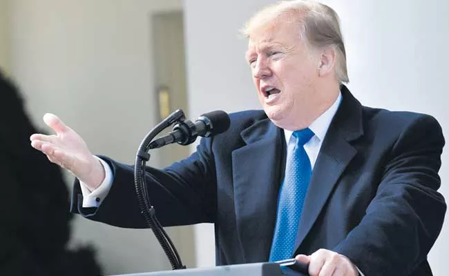 Trump Declares National Emergency to Construct US Mexico Border Wall - Sakshi