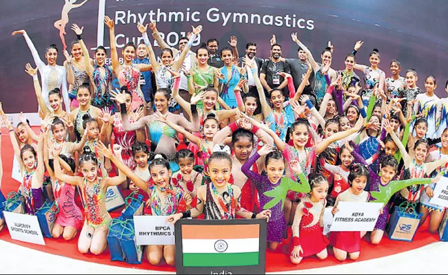 Rhythmic Gymnastics First Time in Hyderabad - Sakshi