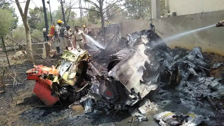 Two Surya Kiran aircraft crash during Aero Show prep in Bengaluru  - Sakshi