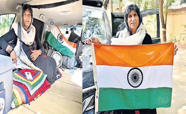 Arab Women India Tour With Car For Swachh Bharat - Sakshi