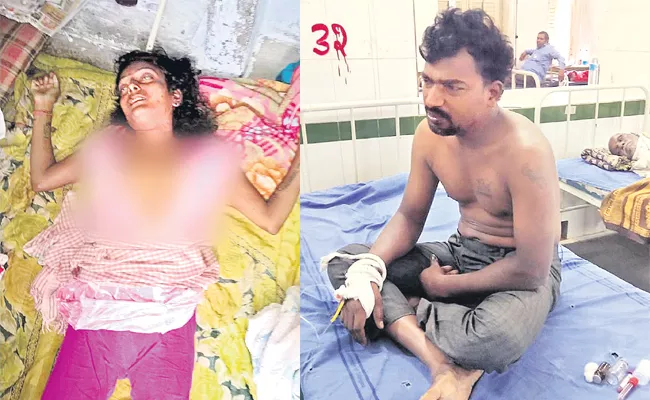 Husband Killed Wife After Commits Suicide Attempt - Sakshi