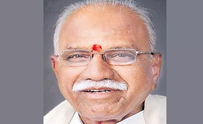 BJP Senior Leader Baddam Balreddy Passes Away - Sakshi