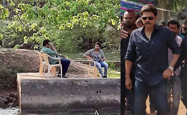 Venkatesh Naga Chaitanya Venky Mama Shooting Video Viral - Sakshi