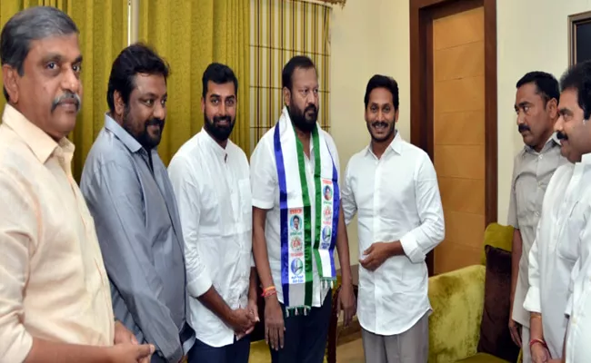 Jr NTR  father-in-law Narne Srinivasa Rao Joins YSRCP - Sakshi