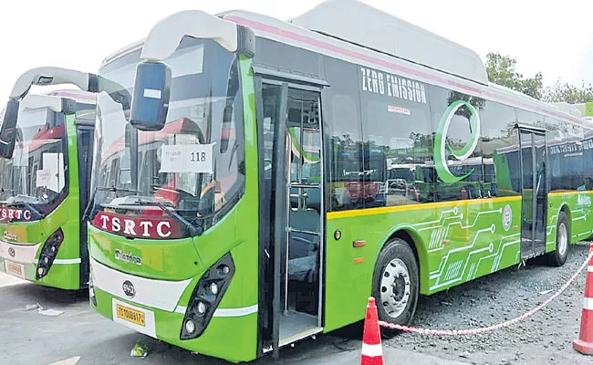 TSRTC Will Starts Electric Buses In Hyderabad - Sakshi