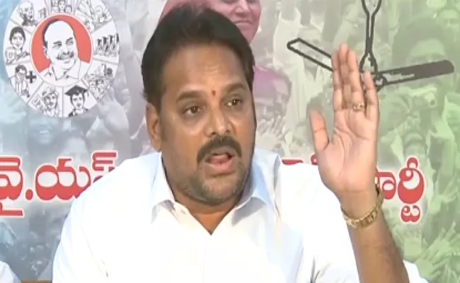 YSRCP Leader Majji Srinivas Slams CM chandrababu Naidu - Sakshi