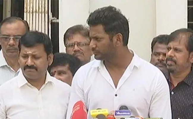 Hero Vishal Fire on TamilRockers Piracy Site - Sakshi