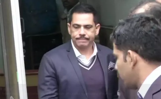 Robert Vadra Appears Before Enforcement Directorate on Second Day - Sakshi