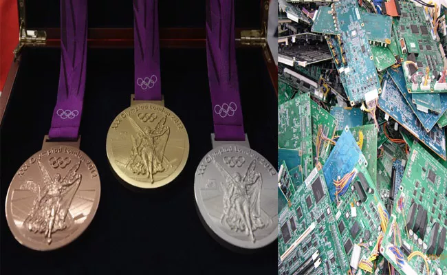 Olympics Tokyo 2020 Medals To Be Made From E waste - Sakshi