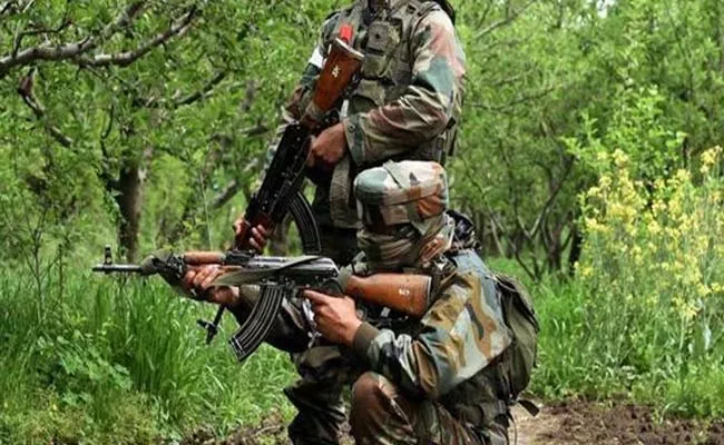 Encounter Is Underway Between Terrorists And Security Forces In Kupwara - Sakshi