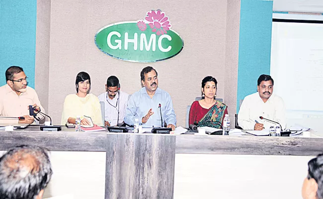 GHMC Commissiner Dhana Kishore Meeting on Parks - Sakshi