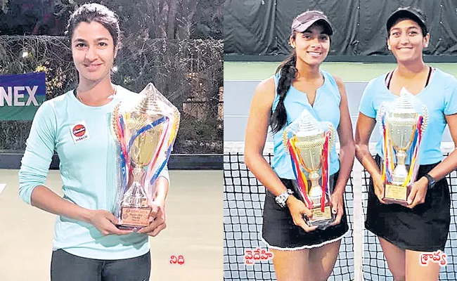 Nidhi Chilumula gets AITA Womens Singles Title - Sakshi