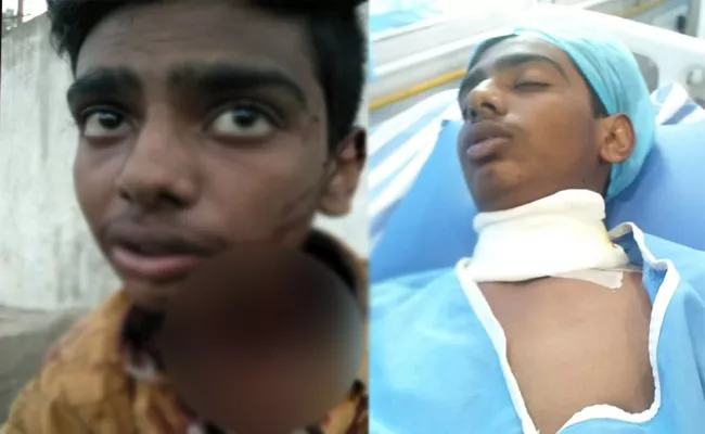 Inter Student Injured Severely In Miscreants Attack At Nalgonda - Sakshi