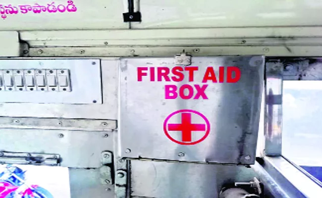 No First Aid Facilities In RTC Buses In Bhimsa - Sakshi