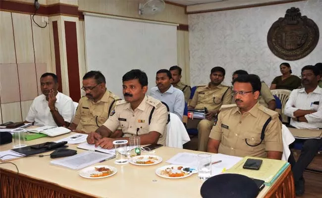 Review of Election Precautions By The State DGP RP Thakur Video Conference - Sakshi