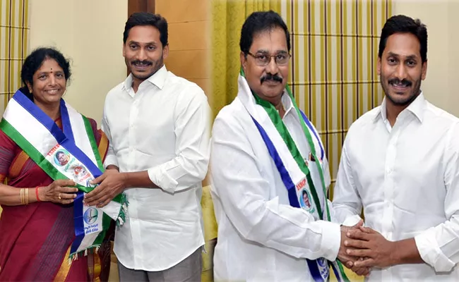 Adala prabhakar reddy, vanga geetha joins ysr congress party - Sakshi