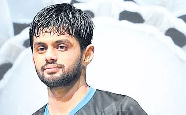 Sai Praneeth was runner up in the badminton tournament - Sakshi