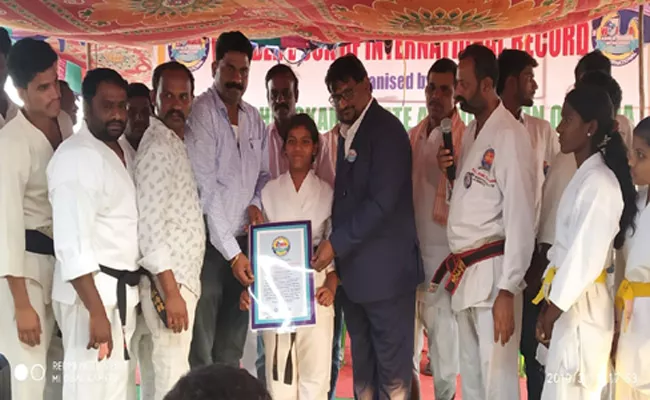 Katurbha Girls School Student Got Wonder Book Of Record  - Sakshi