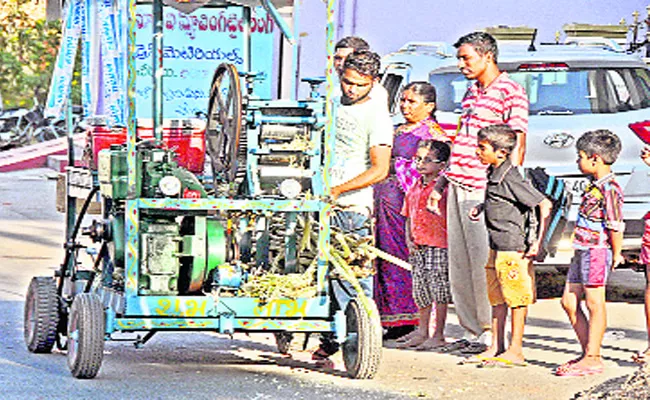 Self Employment For Rajasthan Youth In Nalgonda Through Sugercane Mobile Business - Sakshi