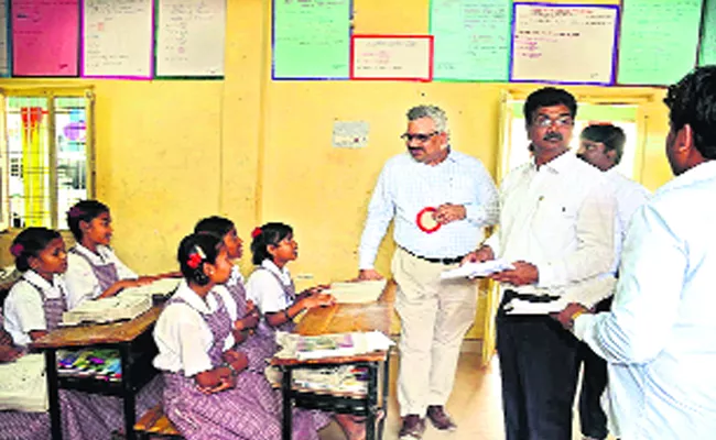 UNICEF Representatives Visited Model School In Asifabad - Sakshi