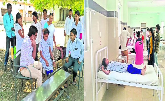 Govt Girls Hostel Students Fall Ill Due To Water Contamination - Sakshi